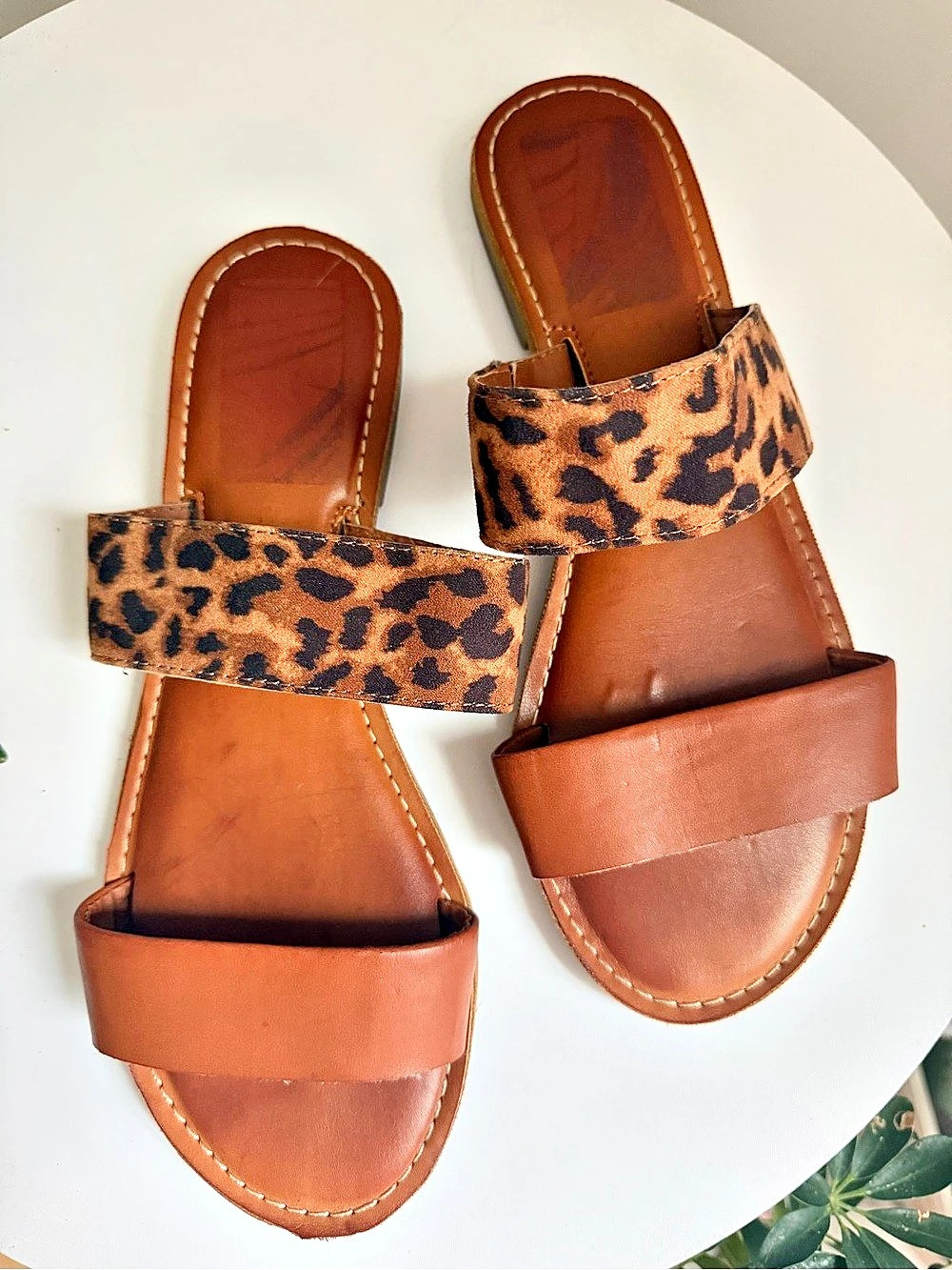 Rampage Melodie Print Double Strap Sandals